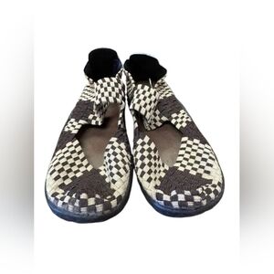 Snuggys Breathable Sandals Elastic Woven Brown/Creme Size 35